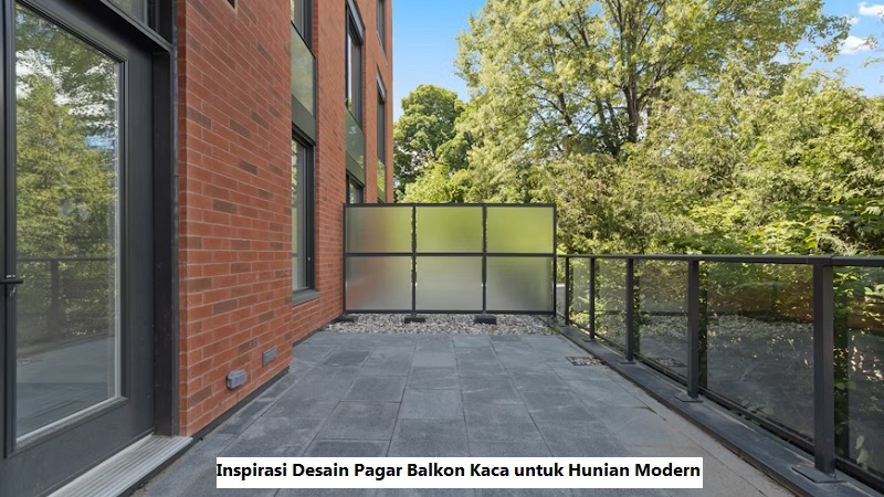 Pagar Balkon Kaca